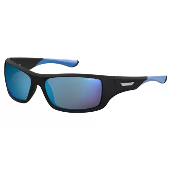 Polaroid PLD7013SEL95X Herren Polarized Sonnenbrille - Matt Schwarzer Rahmen, Graue Gläser