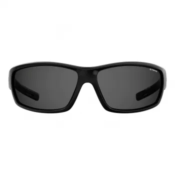 POLAROID PLD7029S807 Unisex Sport Sonnenbrille - Polarisierte graue Gläser - Schwarzer Rahmen