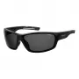POLAROID PLD7029S807 Unisex Sport Sonnenbrille - Polarisierte graue Gläser - Schwarzer Rahmen