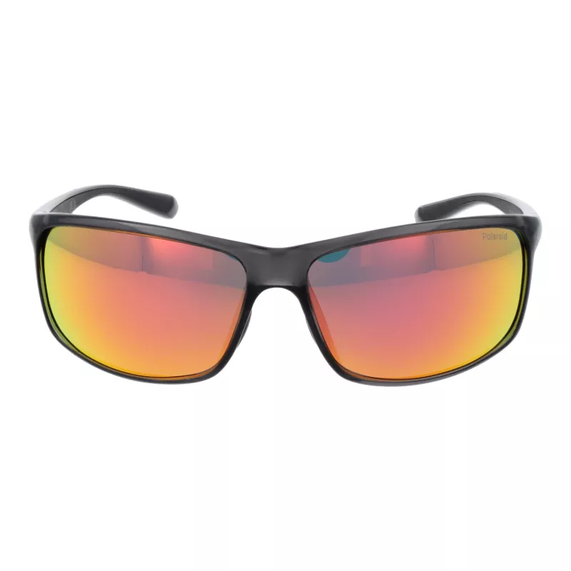 Polaroid PLD7036S63KB7 Unisex Pilot Sonnenbrille - Schwarzer Rahmen, graue polarisierte Gläser, 63 mm