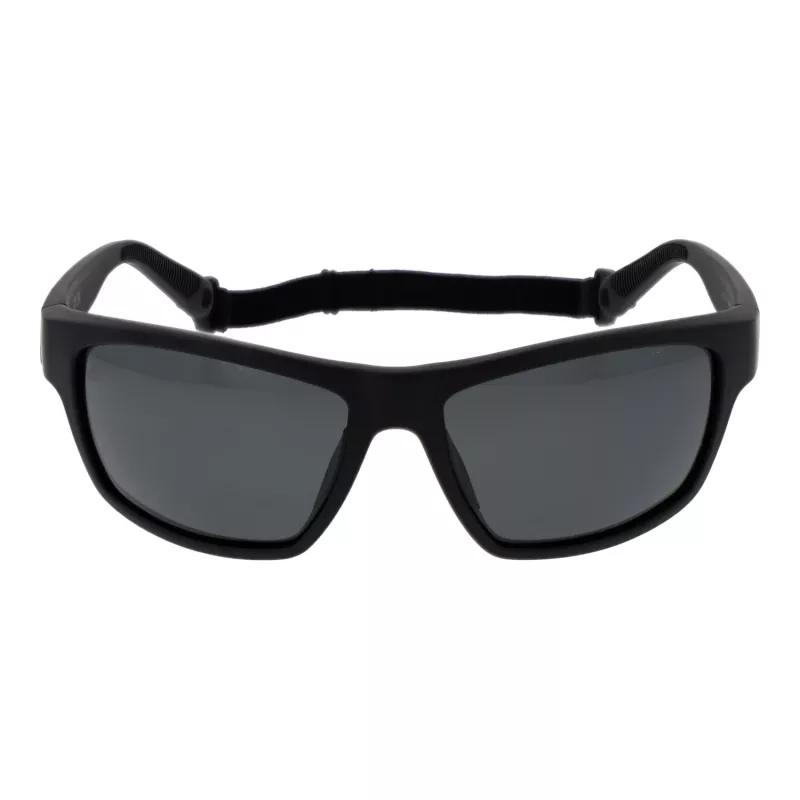POLAROID PLD7037S60807 Unisex Pilot Sonnenbrille - Graue Gläser - Schwarzer Rahmen