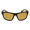 POLAROID PLD7037S60PGC Unisex Rechteck-Sonnenbrille - Schwarzer Rahmen, Graue polarisierte Gläser, 60/16/140 mm