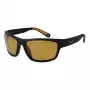 POLAROID PLD7037S60PGC Unisex Rechteck-Sonnenbrille - Schwarzer Rahmen, Graue polarisierte Gläser, 60/16/140 mm