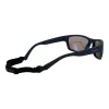 Polaroid PLD7037S60PJP Unisex Rechteck-Sonnenbrille - Schwarzer Rahmen Graue Gläser 60mm