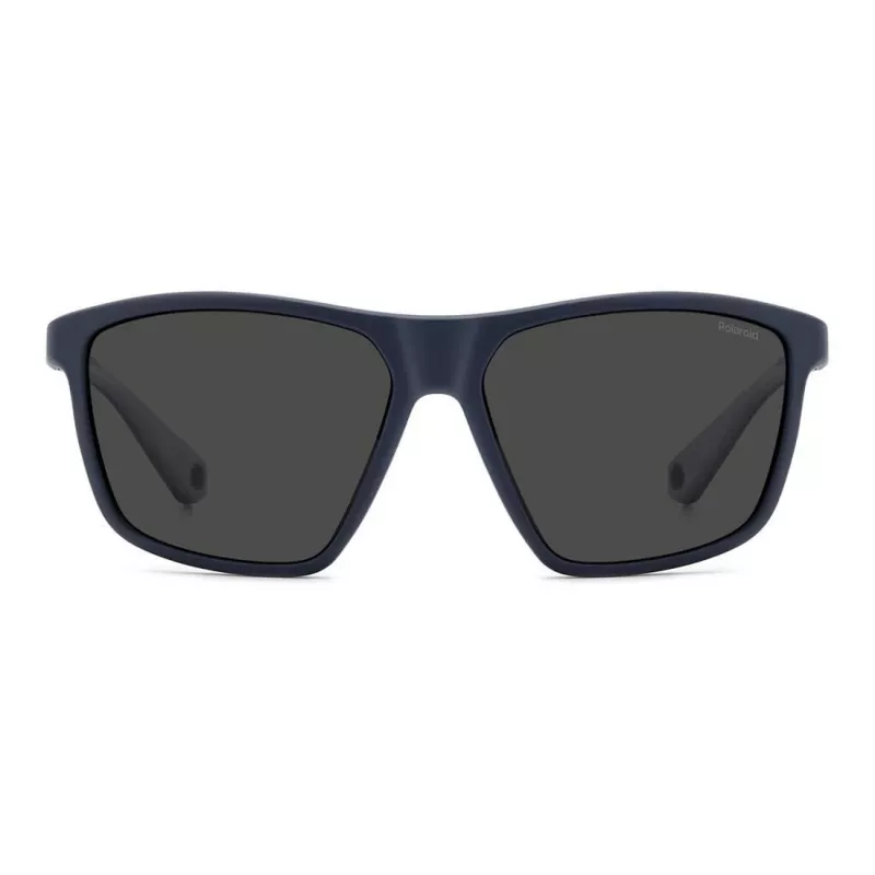POLAROID PLD7040SFLL Herren-Sonnenbrille - Schwarzer Rahmen, Graue polarisierte Gläser, 59 mm