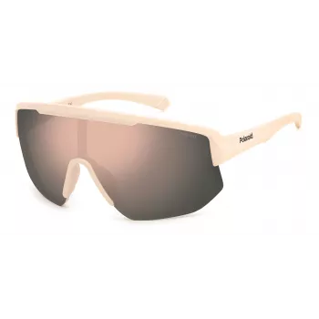 Polaroid PLD7047SZ1P Unisex Shield Sonnenbrille - Schwarzer Rahmen Graue Polariserte Linse 99mm