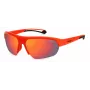 POLAROID PLD7048S0Z3G6 Unisex Pilot Sonnenbrille - Havana/Grün, 65/17/130 mm