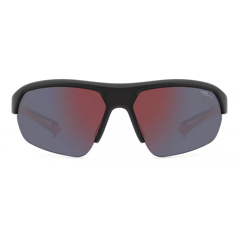 Polaroid PLD7048S8LZG6 Unisex Pilot Sonnenbrille - Graue Gläser, Schwarzer Rahmen