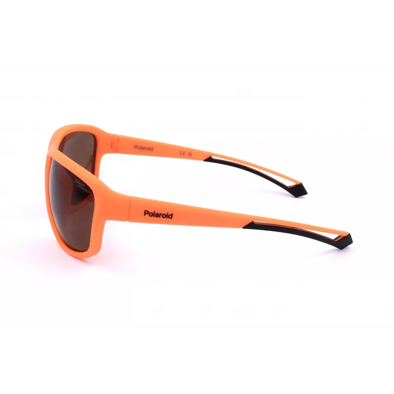 POLAROID PLD7049S2M5 Unisex Sport Sonnenbrille - Matt Schwarzer Rahmen, Graue Polariserte Gläser