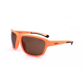 POLAROID PLD7049S2M5 Unisex Sport Sonnenbrille - Matt Schwarzer Rahmen, Graue Polariserte Gläser