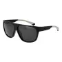 POLAROID PLD7053S60003 Herren-Sonnenbrille mit eckigem Glas - Schwarzer Rahmen, graue polarisierte Gläser