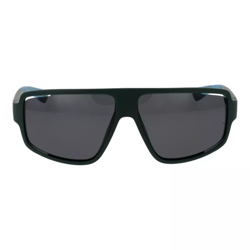Polaroid PLD7054S61DLD Herren Rechteckige Sonnenbrille - Schwarzer Rahmen Graue Gläser