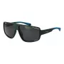 Polaroid PLD7054S61DLD Herren Rechteckige Sonnenbrille - Schwarzer Rahmen Graue Gläser