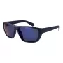 Polaroid PLD7057S60FLL Herren Rechteckige Polarisierte Sonnenbrille - Schwarzer Rahmen Graue Gläser