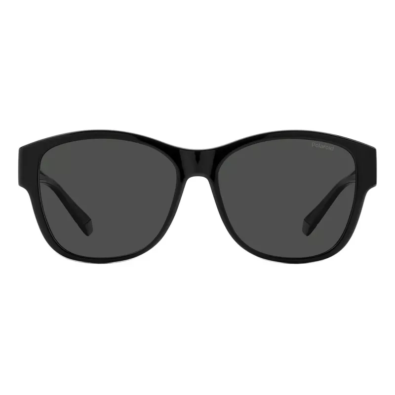 Polaroid PLD9019S08A Unisex Sonnenbrille - Schwarzer Rahmen, Graue polarisierte Gläser