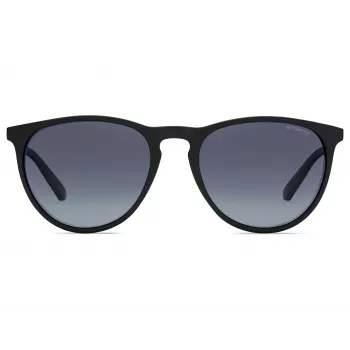 POLAROID Unisex PLD6003NSDL5W Sonnenbrille - Polarisierte graue Gläser - Schwarzer Rahmen - 54/19/140 mm