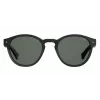 POLAROID Unisex PLD6042S807M9 Sonnenbrille - Eckiger Vollrand-Kunststoffrahmen mit polarisierten grauen Gläsern - UV400-Schutz - 49 mm Glasbreite