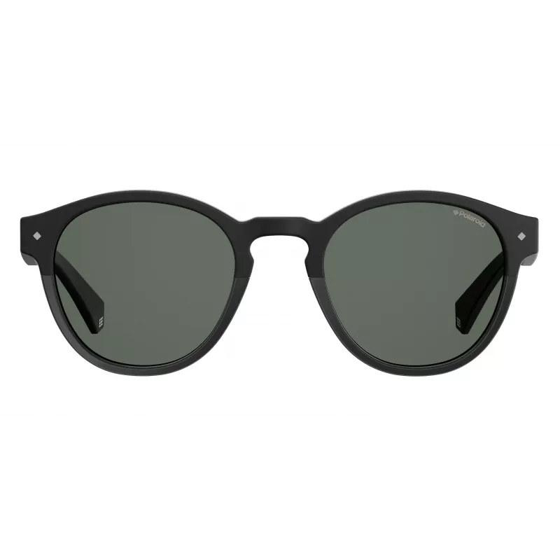 POLAROID Unisex PLD6042S807M9 Sonnenbrille - Eckiger Vollrand-Kunststoffrahmen mit polarisierten grauen Gläsern - UV400-Schutz - 49 mm Glasbreite