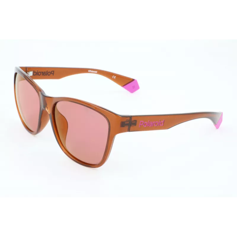 POLAROID Unisex PLD6077FS-09Q Sonnenbrille Polarisiert Rechteckig Schwarzer Rahmen Graue Gläser 58/17/140 mm