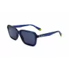 POLAROID Unisex PLD6161SPJP Rechteckige Polarisierte Sonnenbrille - Schwarzer Rahmen Graue Gläser 58mm