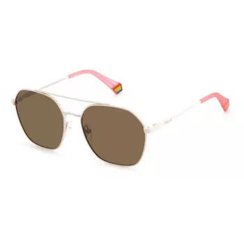 POLAROID Unisex PLD6172S10ASP Sonnenbrille - Schwarzer Rahmen, graue Gläser, 57 mm