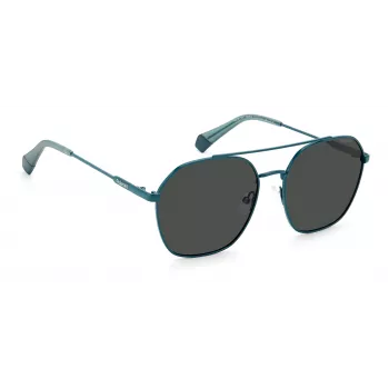 POLAROID Unisex PLD6172SMR8M9 Square Sunglasses Havana Green Polarized UV400