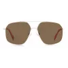 POLAROID Unisex PLD6173S10ASP Sonnenbrille - Rechteckiger schwarzer Rahmen, graue polarisierte Gläser, 58 mm