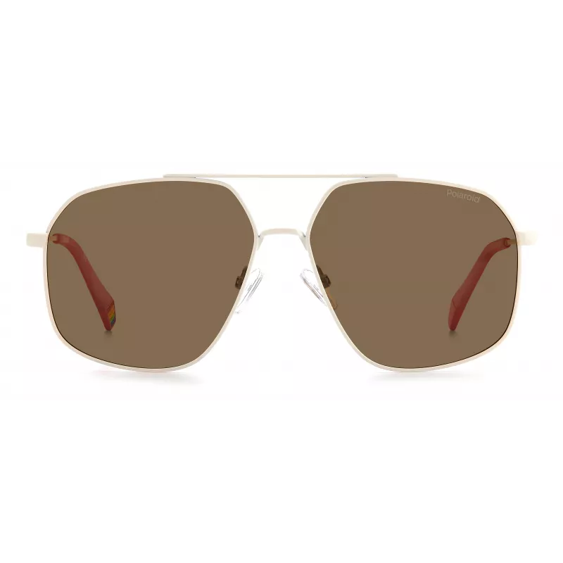 POLAROID Unisex PLD6173S10ASP Sonnenbrille - Rechteckiger schwarzer Rahmen, graue polarisierte Gläser, 58 mm