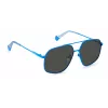 POLAROID Unisex PLD6173SMVUM9 Sonnenbrille - Schwarzer Rahmen, Graue polarisierte Gläser, 58 mm
