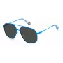 POLAROID Unisex PLD6173SMVUM9 Sonnenbrille - Schwarzer Rahmen, Graue polarisierte Gläser, 58 mm