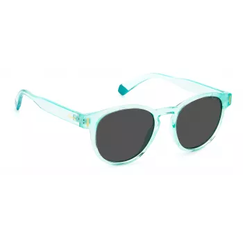 POLAROID Unisex PLD6175S5CBM9 Sonnenbrille Havana Grau Blau Verspiegelt 51mm
