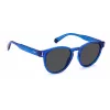POLAROID Unisex PLD6175SPJPC3 Rechteckige Sonnenbrille - Schwarzer Rahmen, graue polarisierte Gläser, 51 mm