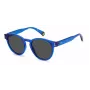 POLAROID Unisex PLD6175SPJPC3 Rechteckige Sonnenbrille - Schwarzer Rahmen, graue polarisierte Gläser, 51 mm