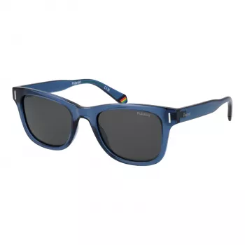 POLAROID Unisex Rechteckige Sonnenbrille PLD6206S51PJP - Havana, braune polarisierte Gläser 51mm
