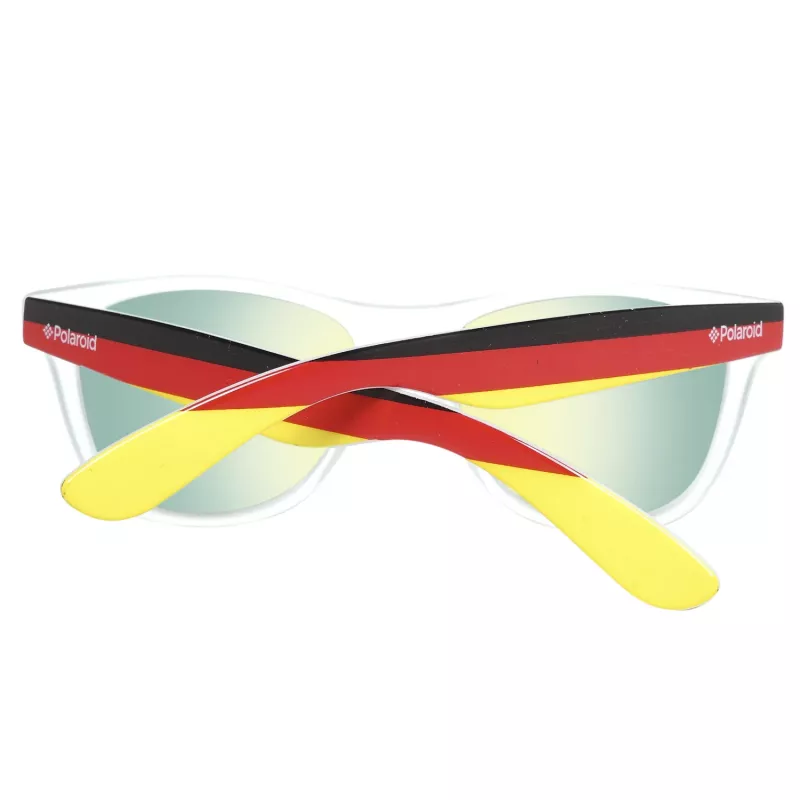 Polaroid Unisex Sonnenbrille S8443-CWY - Klassischer eckiger Rahmen, polarisierte graue Gläser, 55 mm