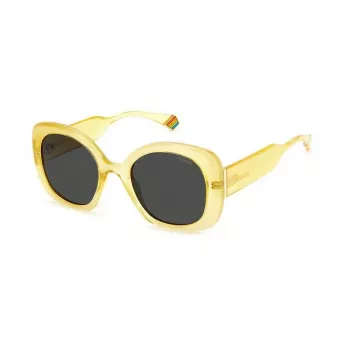 Polaroid Damen-Sonnenbrille PLD6190S40G Havana Grün Polarisiert 52mm