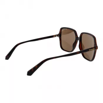 POLAROID Damen-Sonnenbrille PLD6219S56086 - Schwarzer Rahmen, graue polarisierte Gläser, 56 mm