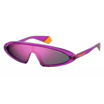 POLAROID Damen-Sonnenbrille 6074-S-B3V-99 Oversized Square Polarisiert Graue Gläser Schwarzer Rahmen
