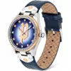 POLICE Masterpiece Damenuhr Quarz PL16029MSTR03 36mm blaues Zifferblatt silbernes Edelstahl-Meshband