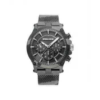 POLICE Herrenuhr Adder R1453321003 47mm Quarz Analog Armbanduhr Schwarzes Zifferblatt Leder
