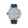 POLICE Herren PEWJF0022503 Quarz Analog Uhr 46mm Edelstahl Schwarzes Lederarmband