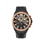 POLICE Herren PL15711JSBR61 Quarz Uhr - 48mm Edelstahlgehäuse mit braunem Lederarmband