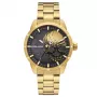 POLICE Herren PL15715JSG78M Quarz Uhr 46mm Edelstahl Gold-Ton Braunes Zifferblatt