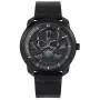 Police Herren Quarz Analog Uhr PL15714JSB0 44mm Edelstahlgehäuse Schwarzes Lederarmband