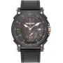 POLICE Herren Quarz Analog Uhr PL15728JSB.02 48mm Edelstahlgehäuse Schwarzes Lederarmband