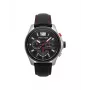 Police Herren Quarz Analog Uhr R1471294003 - 46mm Edelstahlgehäuse, schwarzes Zifferblatt, Lederarmband