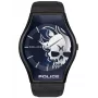 Police Herren Quarzuhr PL16114JSU03 45mm Blaues Zifferblatt Lederarmband