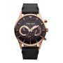POLICE Herren Ranger Quarz Uhr PEWJF2110901 - Blaues Zifferblatt, braunes Lederarmband, 46mm Edelstahl
