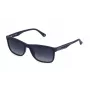 POLICE Herren Rechteck-Sonnenbrille SPLB40N560C03 - Schwarzer Acetatrahmen, rauchgraue Polycarbonatgläser, UV400-Schutz