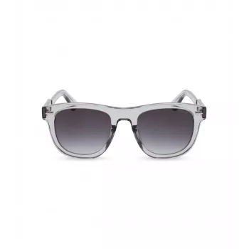 POLICE Herren Rechteckige Sonnenbrille SPLL87M5203GU Havanna Acetatrahmen Grüne Polycarbonatgläser 52mm